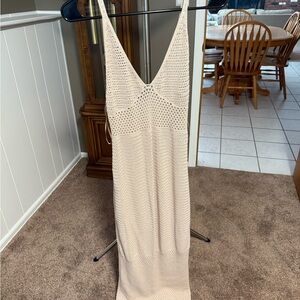 Miou Muse Beige Knit Dress